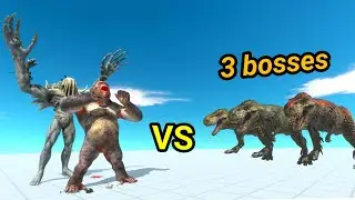 Goro with scourge vs 3 bosses animal revolt battle simulator