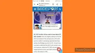 IPL Auction 2021 Date Announced ¦ Team Announced ¦ Player Announced