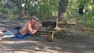 Пулемет Максим.Стрельба холостыми