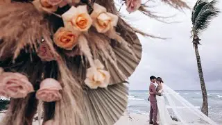 Romantic Tulum Wedding at Bahia Principe | Luxury Beach Wedding Photography & Videography