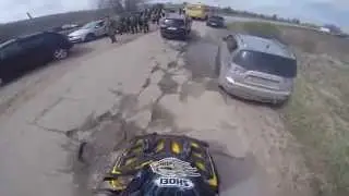 хорошо ушел от ментов  ATV vs Police