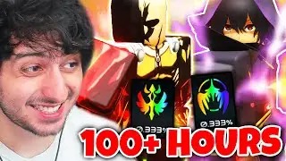 Spending 100 HOURS for OVERPOWERED Units in Roblox Anime Tower Defense!