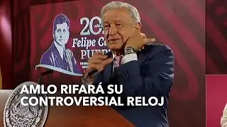 AMLO rifará su polémico reloj entre reporteros que cubren la “mañanera”