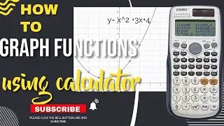 How to Graph an Equation using CASIO FX 991ES PLUS - Calculator skills - plotting a graph Calculator