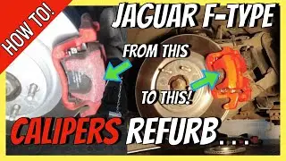 Jaguar F Type Painting Brake Calipers | How To | DIY
