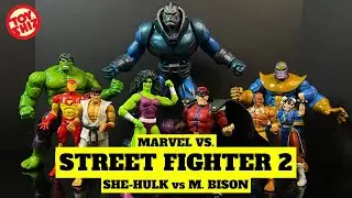 2024 RETRO SHE-HULK vs. STREET FIGHTER 2 M. BISON | Hasbro/Jada Toys