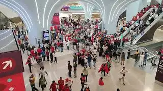 Crazy Moroccan Football Fans in Qatar Metro Part 01