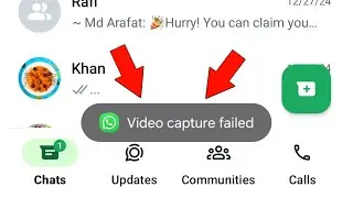 WhatsApp Video Capture Failed Problem 2025 | How to Fix WhatsApp Video Capture Failed Problem