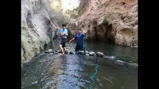 Medición de velocidad de río Agua Caliente