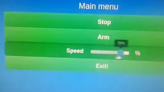ESC over web with ArduinoMenu websockets on esp8266