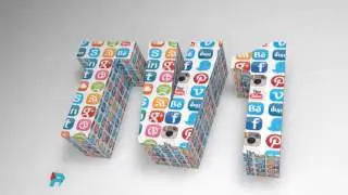 TV1 social media cinema 4d intro