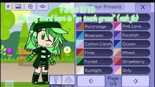 Rating color presets on one of my oc’s || #shorts #gachalife #colors #presets ||