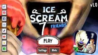 Ice Scream 7 FRIENDS: Lis MAIN MENU & GAMEPLAY! | Ice Scream 7 Leaked Gameplay | FANMADE