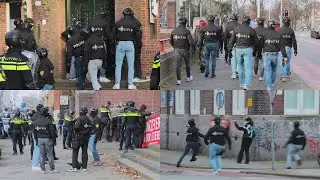 Politie TPE & Aanhoudingseenheid doen inval in Kraakpand Rotterdam Coolhaven!