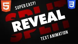 How to make Text split and Reveal CSS Animation