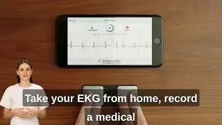 1 Lead Personal EKG Monitor Instant Results in 30 Seconds – Easy to Use – Works with Most Smartphone