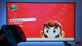 Super Mario Odyssey Nintendo Switch dock mode 4K TV