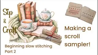 Slow stitching the easy way! Back stitch & blanket stitch tutorial. #slowstitching #embroidery