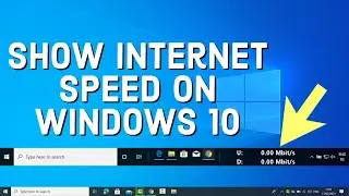 Get internet speed meter on taskbar