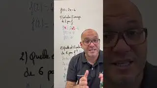On the road to the Brevet: calculating an image and an antecedent using f ✅🤓