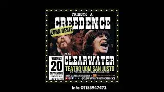 CLEARWATER Tributo a CREEDENCE 20/9 Teatro Uom San Justo info 01155947472