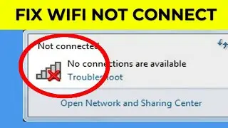 Solve wifi connection problem in Laptop & Computer | How to enable network connection in Windows 10
