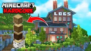I Built a MEGA Tree Farm in Minecraft Hardcore