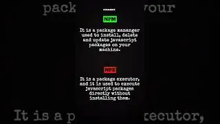 NPM vs NPX 