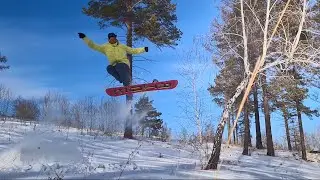 Первый в России Бэксайд Тэйлвип на сноуборде. Backside Tailwhip on Snowboard.