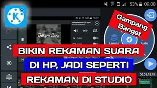CARA BUAT EFEK SUARA BERGEMA UNTUK REKAMAN SUARA DI HP MENGGUNAKAN APK KINEMASTER