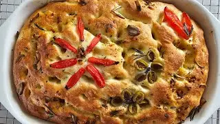 Самый вкусный рецепт Фокачча, итальянский хлеб без сахара!