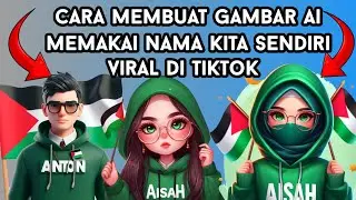 tutorial membuat gambar kartun memakai nama kita sendiri yang viral di tiktok