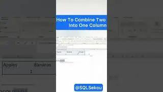 How to combine two rows into one column 