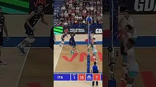 Open net thanks to Simone Giannelli🔥 #epicvolleyball #volleyballworld #volleyball