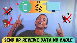 How To Transfer Files Mobile To Computer Without USB Cable|pc to mobile file transfer via wifi|2022😱