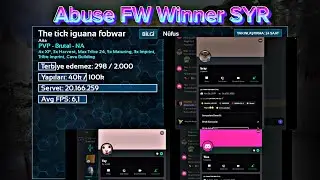 Ark Mobile İguana FW TZ + BOBNS + GW + WS Vs SYR Winner SYR Abuse Hacker Admin.
