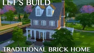 The Sims 4 Speed Build: Traditional Brick Home Collab w/ Angie_Sims!