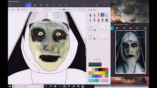 speed paint VALAK using Paint 3D