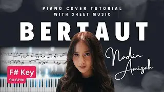 Nadin Amizah - Bertaut | EASY Piano Tutorial with Sheet Music