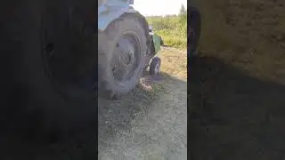 Прессую после ремонта подборщика, поле после не коси.