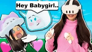 My CRUSH Was FLIRTING With me..😳 (Roblox Vr Hands)