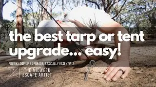Prusik Loop Tarp Upgrade - Essential and Easy! Seriously, this is the best camping tarp upgrade!