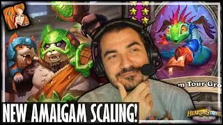 NEW AMALGAM IS AMAZING! - Hearthstone Battlegrounds