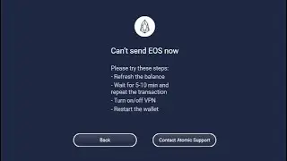 Как «бесплатно» вывести EOS из Atomic Wallet? Инструкция