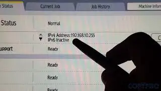 Savin, Find Your Machines IP Address