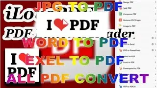 how to convert jepg to pdf| word to pdf |Exel to pdf|all documents pdf convert#ilovepdf#pdf#youtube
