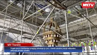 Takto aktuálne vyzerá interiér trenčianskej synagógy, nahliadnite do útrob, kde pracujú reštaurátori