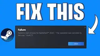How To Fix The Operation Was Canceled By The User (0x4c7) Error on Steam | 2025