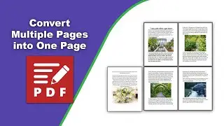 How to convert multiple pages into one page in PDF-XChange Editor