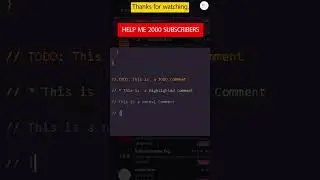 The better Comments extension for VSCODE is  amazing to make your comments stand out 👌 